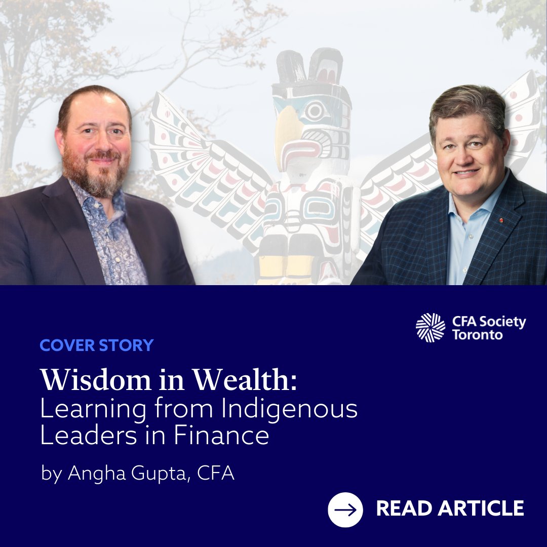 What does it mean to lead with values in finance? Indigenous leaders share how community-driven approaches are reshaping financial services. 
 🔗 Login to Read: cfatoronto.ca/news-insights/…

#CFASocietyToronto #IndigenousFinance #SustainableInvesting