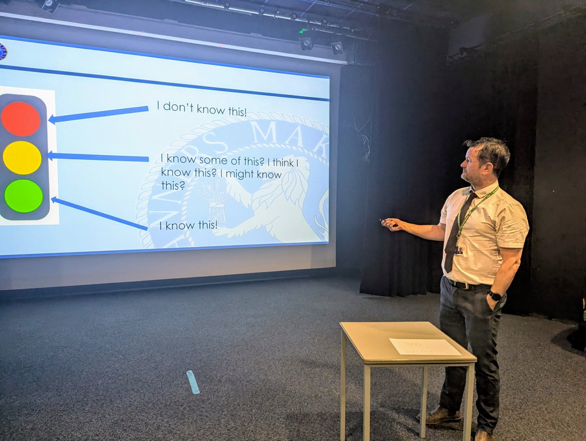 UrmstonGrammar's tweet image. Fantastic Y11 Success Assembly from Mr Roberts today on the use of traffic lights 🚦to help audit knowledge, recognise strengths &amp;amp; identify areas for progress &amp;amp; they are the focus of this week&apos;s Y11 Success task 🎉#SuccessAssembly #Y11Success #LearningStrategies#ExamPreparation