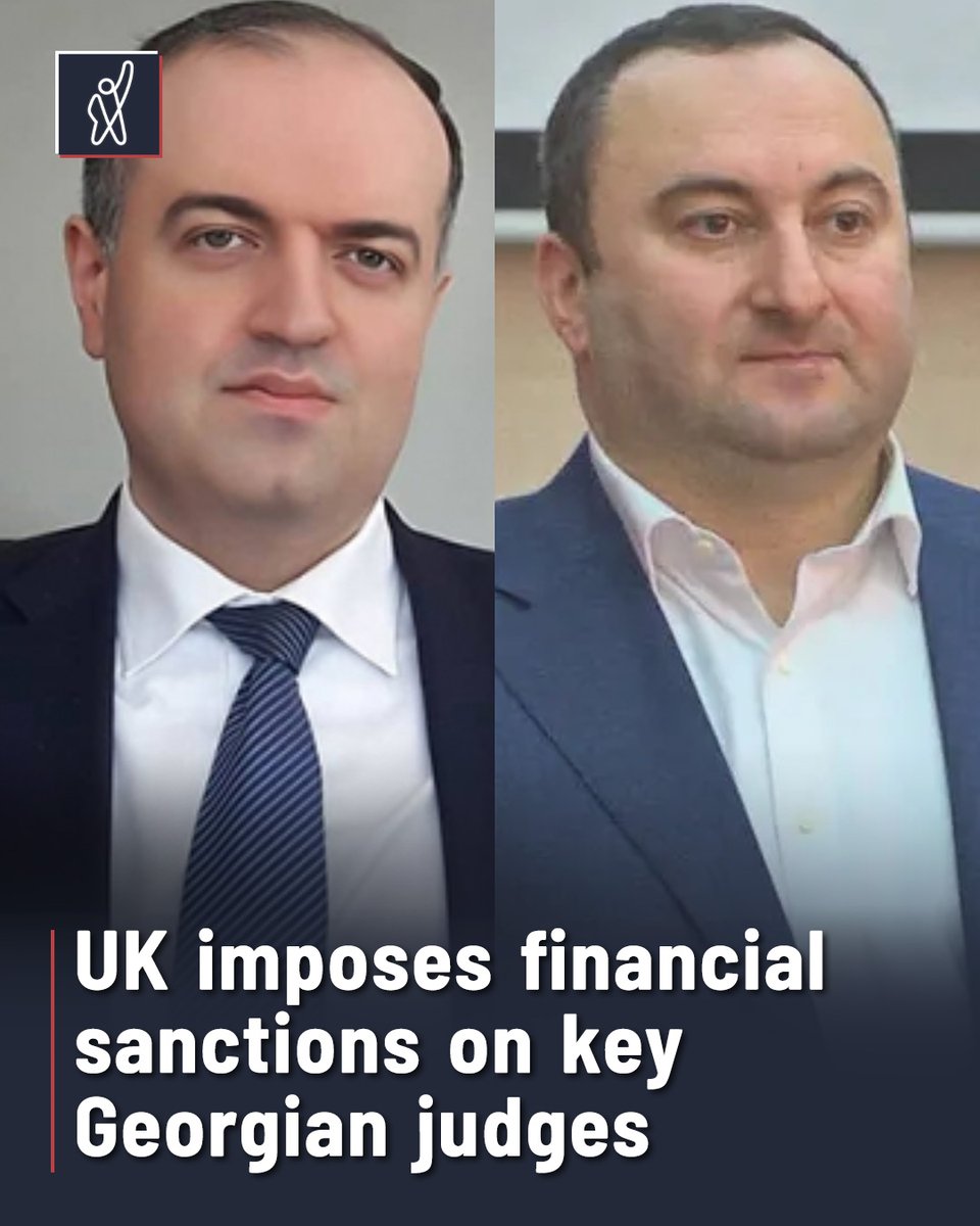 The UK government has imposed financial sanctions on two senior Georgian judges, Levan Murusidze and Mikheil Chincharadze, under its Global Anti-Corruption Sanctions Regulations. The move freezes any bank accounts or assets they hold within British jurisdiction and bars UK