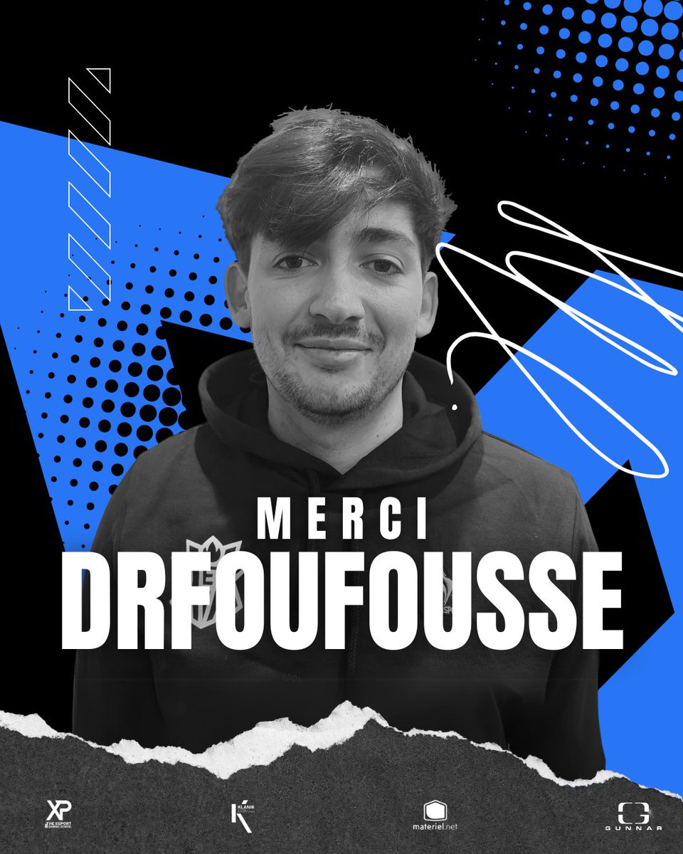 Nous disons au revoir à <a href="/yobidashii/">Yobidashi</a>  et <a href="/DrFoufousse/">Dr Foufousse</a>  qui tournent aujourd’hui une nouvelle page en quittant Klanik Esport 
Merci à vous deux pour votre engagement et vos belles perfs sur TFT sous nos couleurs 💙
Ce fut un réel plaisir de vous accompagner sur cette aventure.