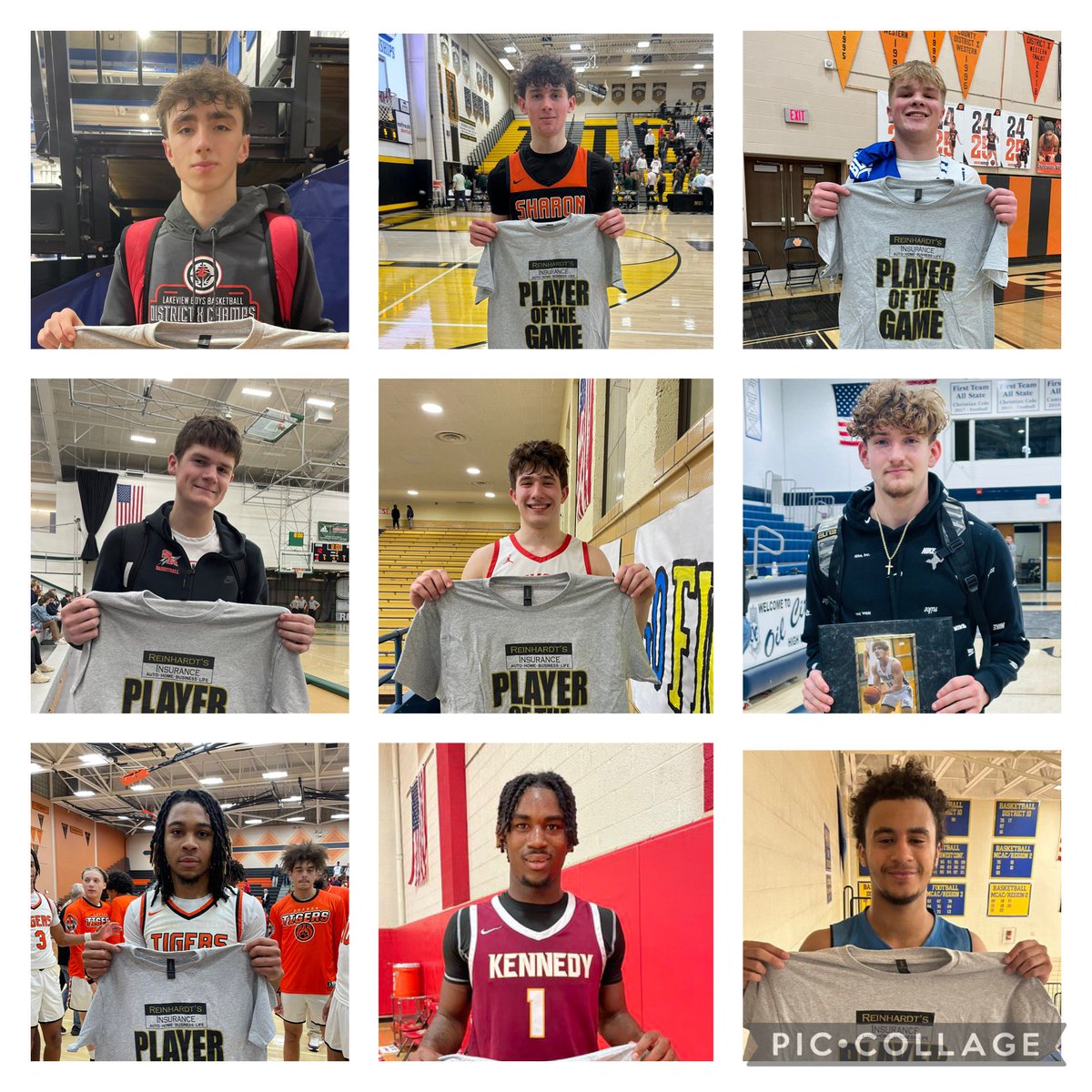 Congrats to the 9 locals who made the All-District 10 BBB Team!
Josh Book-Slippery Rock
Derek Douglas-Sharon
Levi Hailstock-Sharon
Trevor Borowicz-Hickory
Nathan Greer-Grove City
Lucas Fagley-Lakeview
Bubba Palmer-Mercer
Rayvion Wilbon-Venable-Kennedy 
Aiden Cadman-Sharpsville