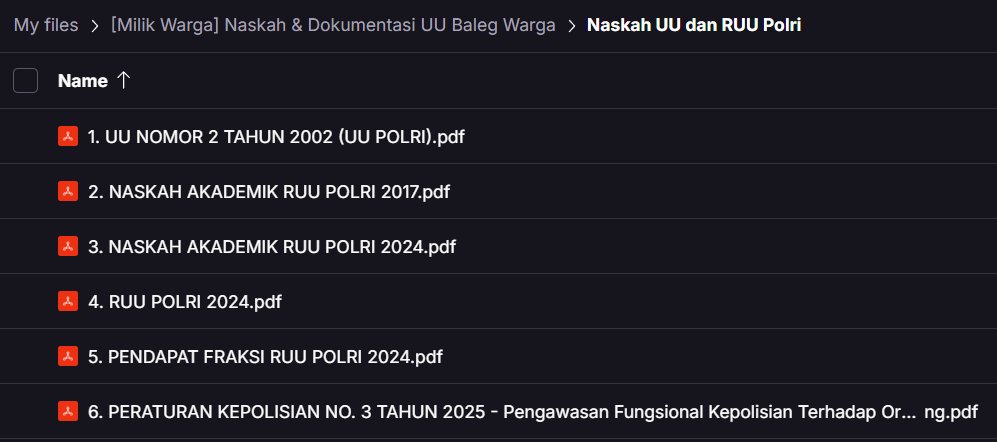 [RILIS - BALEG MILIK WARGA]

Dikarenakan situs DPR tidak bisa diandalkan meskipun dengan pemeliharaan bernilai miliaran rupiah, kami, sebagai warga, merasa kecewa dan memutuskan untuk mengambil peran alternatif dengan Bale Pustaka - ‘Baleg Milik Warga’

tinyurl.com/balegmilikwarga
