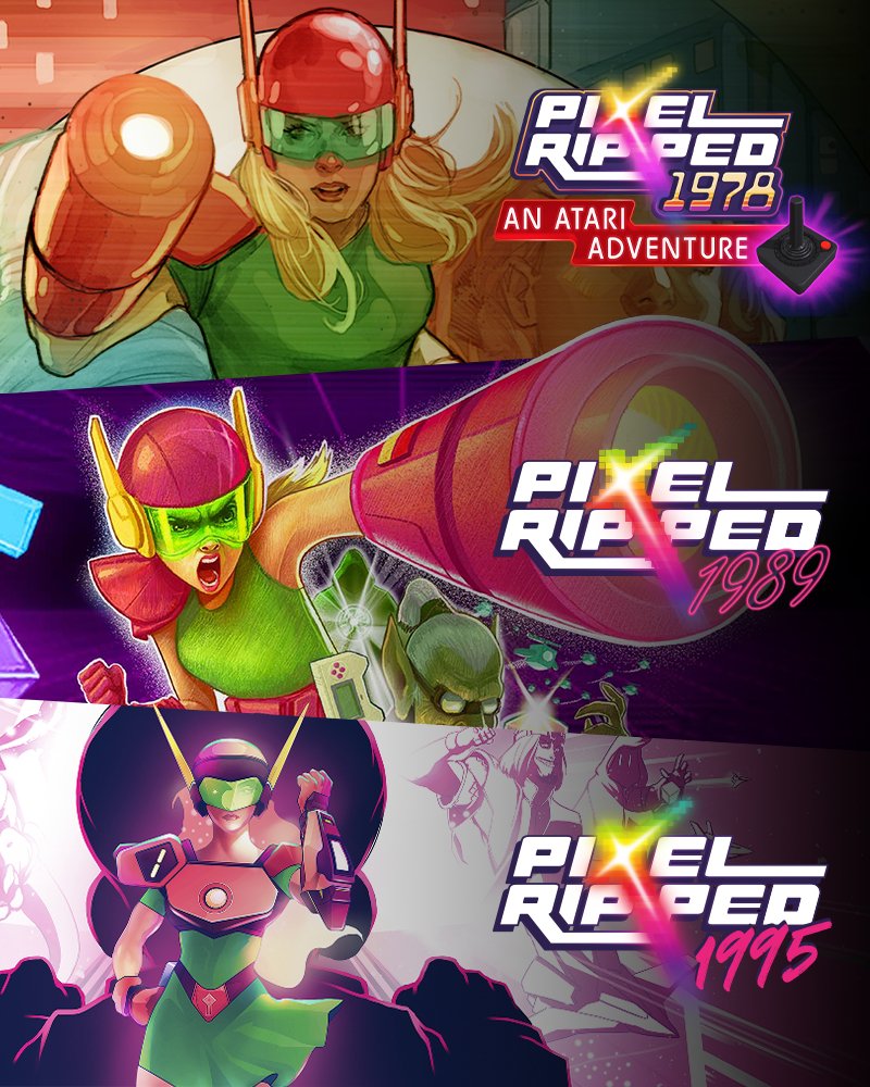 🕰️ Each year has its charm and value, and in some way, they all leave a mark on us.

🎮 In Pixel Ripped, you’ll find all of this and more, in places that go far beyond childhood games. When the virtual world and reality collide... the adventure begins!