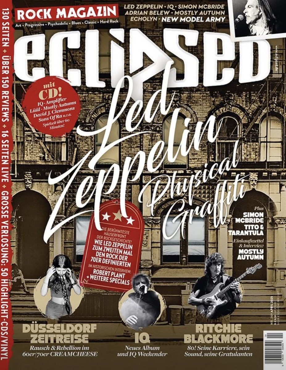 Thank you so much to everyone at eclipsed-Rock-Magazin for featuring us in their latest issue. If you get chance to grab a copy we also have a song from the new album featured on the promo cd! #germany #interview #feature  eclipsed-shop.de