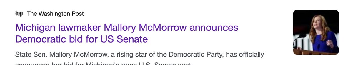 Lis Smith (@lis_smith) on Twitter photo Day 1 of her U.S. Senate candidacy and <a href="/MalloryMcMorrow/">Mallory McMorrow</a> is flooding the zone with a slew of interviews.
She will NOT be ceding the attention in this race. Day 1 of her U.S. Senate candidacy and <a href="/MalloryMcMorrow/">Mallory McMorrow</a> is flooding the zone with a slew of interviews.
She will NOT be ceding the attention in this race.