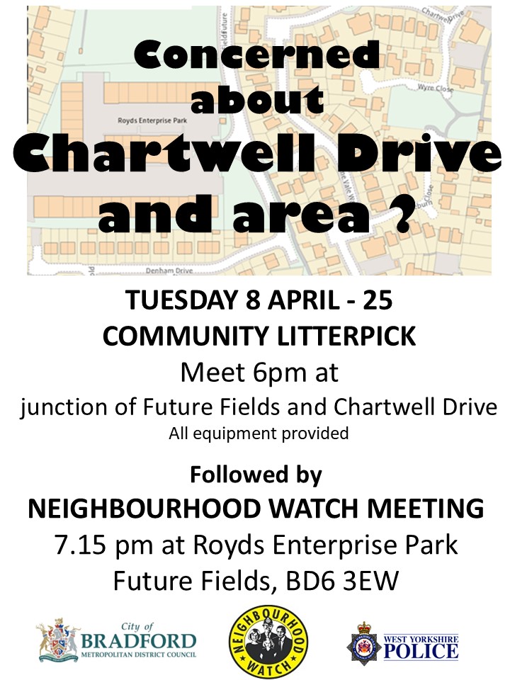 Community Litter Pick and Neighbourhood Watch Meeting - Royds Area
