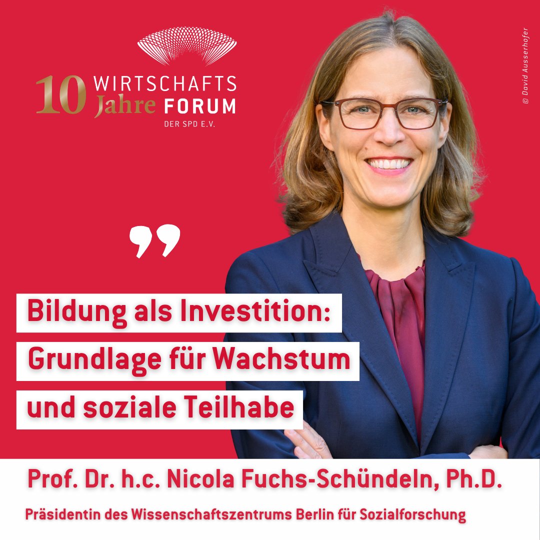 Wirtschaftsforum_SPD (@wirtschaft_spd) on Twitter photo Nicola Fuchs-Schündeln, Präsidentin des Wissenschaftszentrums Berlin für Sozialforschung (WZB) auf unserem Blog Politische Ökonomie
<a href="/Wirtschaft_bpoe/">Blog politische Ökonomie</a>: "Bildung als Investition: Grundlage für Wachstum und soziale Teilhabe" Nicola Fuchs-Schündeln, Präsidentin des Wissenschaftszentrums Berlin für Sozialforschung (WZB) auf unserem Blog Politische Ökonomie
<a href="/Wirtschaft_bpoe/">Blog politische Ökonomie</a>: "Bildung als Investition: Grundlage für Wachstum und soziale Teilhabe"