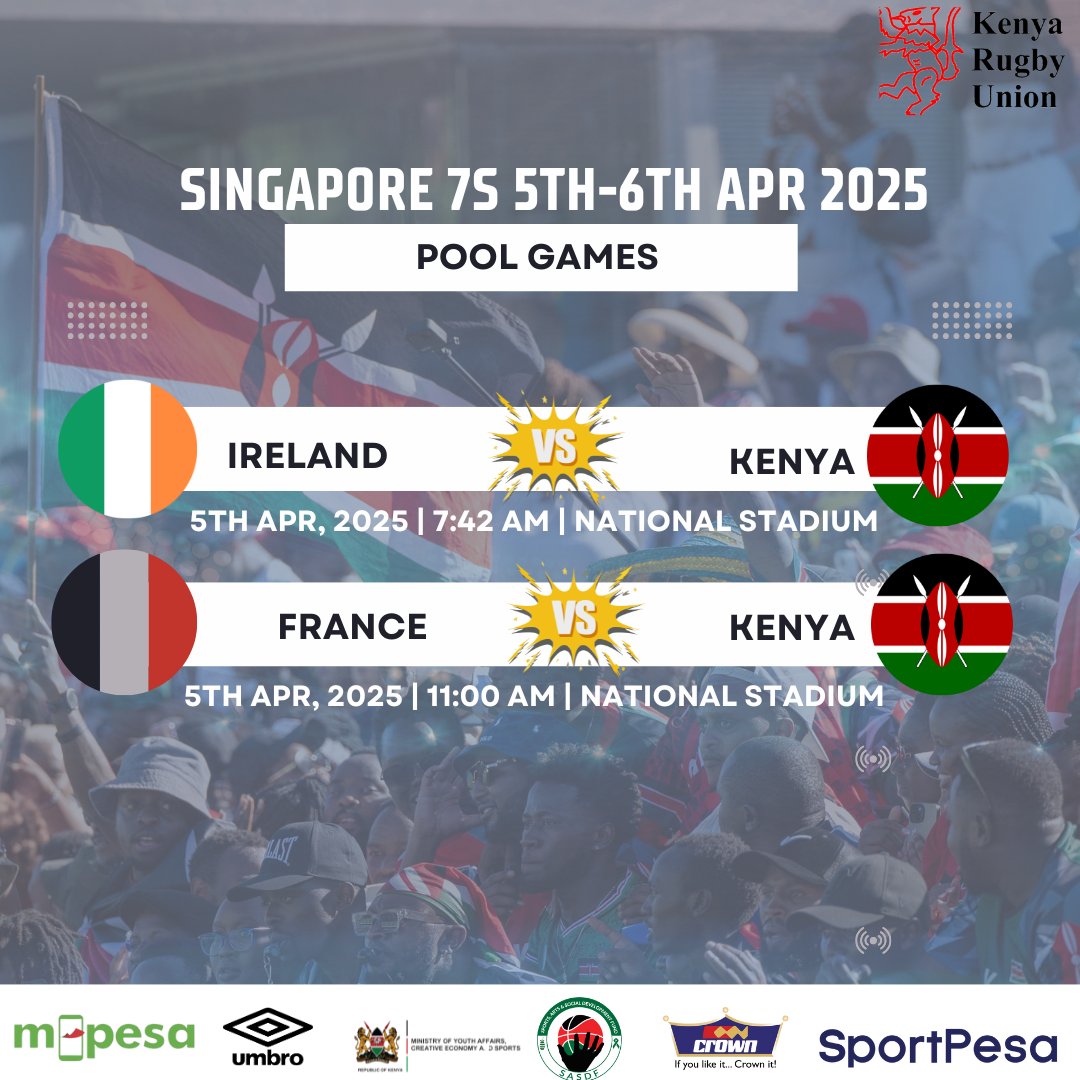 OfficialKRU's tweet image. 🚨Shujaa News🚨
Here’s how our fixtures are shaping up for the 6th leg of the #HSBC7s🏉💪🇰🇪 
#Shujaa #SportPesaNaShujaa #MpesaPowersKenya7s #SafaricomRugby #CrownPaintsShujaa