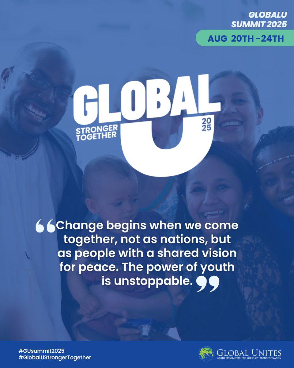 We're excited to announce that the third Global UNITES Summit will take place in Dubai!
Apply NOW: goo.su/OlvUj
Inspire - Connect - Equip a new generation of peace builders and national leaders.
#GlobalUnites
#StrongerTogether
#changemakers
