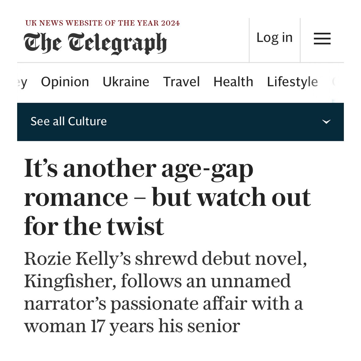 Charlotte Seymour (@ce_seymour) on Twitter photo Rozie Kelly’s award-winning debut reviewed in the Telegraph this week! Out tomorrow <a href="/SarabandBooks/">Saraband Books</a> Rozie Kelly’s award-winning debut reviewed in the Telegraph this week! Out tomorrow <a href="/SarabandBooks/">Saraband Books</a>