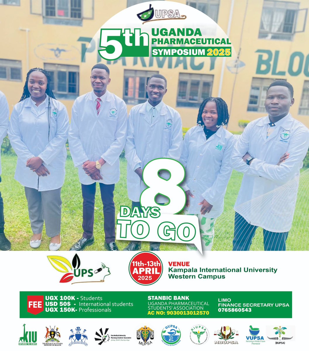 THE MOMENT OF TRUTH APPROACHES... 🔮 8 days until the latest breakthroughs and discoveries are unveiled at UPS 2025! 💥 Will you be among the first to know? #UgandaPharmaceuticalSymposium2025
