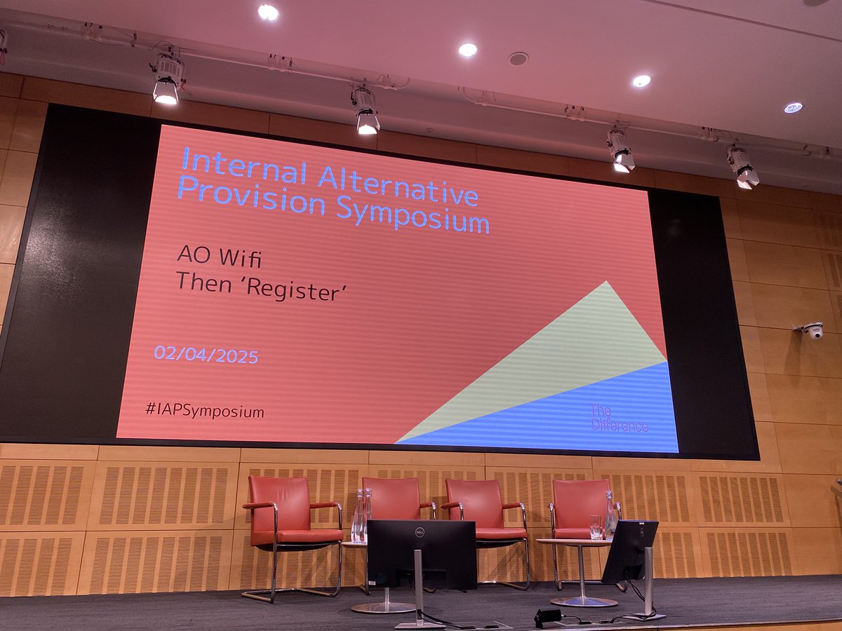 In position for <a href="/TheDifferenceEd/">The Difference</a> #IAPSymposium