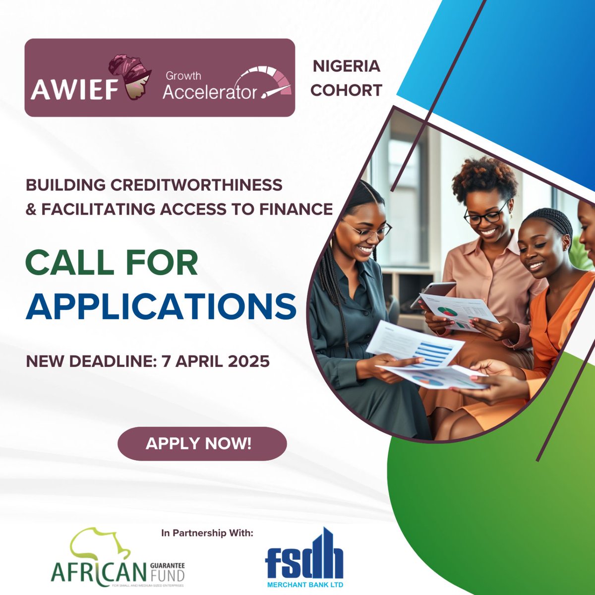 Deadline Approaching! Nigerian female founders &amp; women-led SMEs (NGN 10-500M turnover), this is your chance!

Join the AWIEF Growth Accelerator with AGF &amp; FSDH to unlock funding &amp; scale your biz!

Apply now: awief.untapinnovate.com/home-page