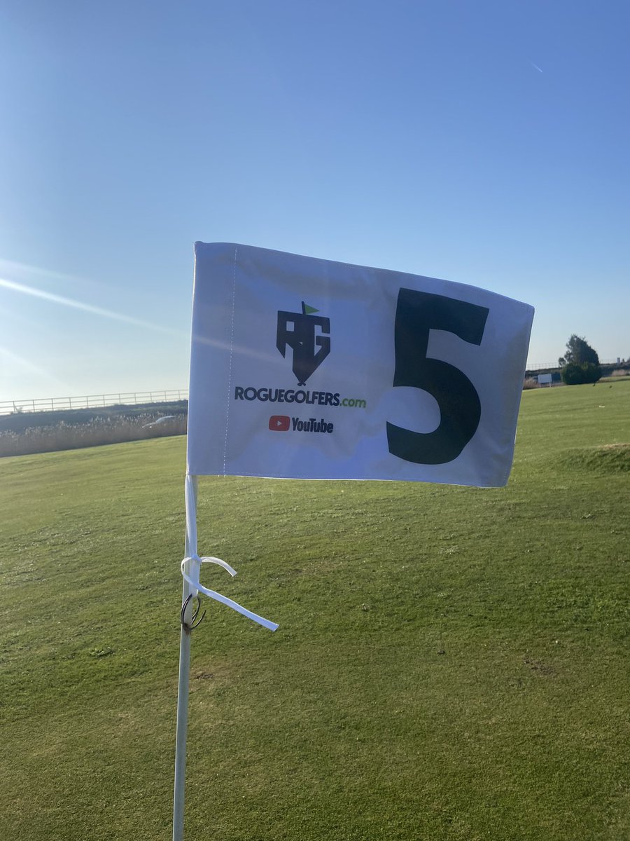 GolfStarcross's tweet photo. New flags for the season 😍 a massive thank you to @RogueGolfers for sponsoring our new flags. Give them a follow on YouTube, some great and very relatable content! Thank you to Brightsea Print Group for providing the flags too ⛳️ https://t.co/rY59kvZl0D