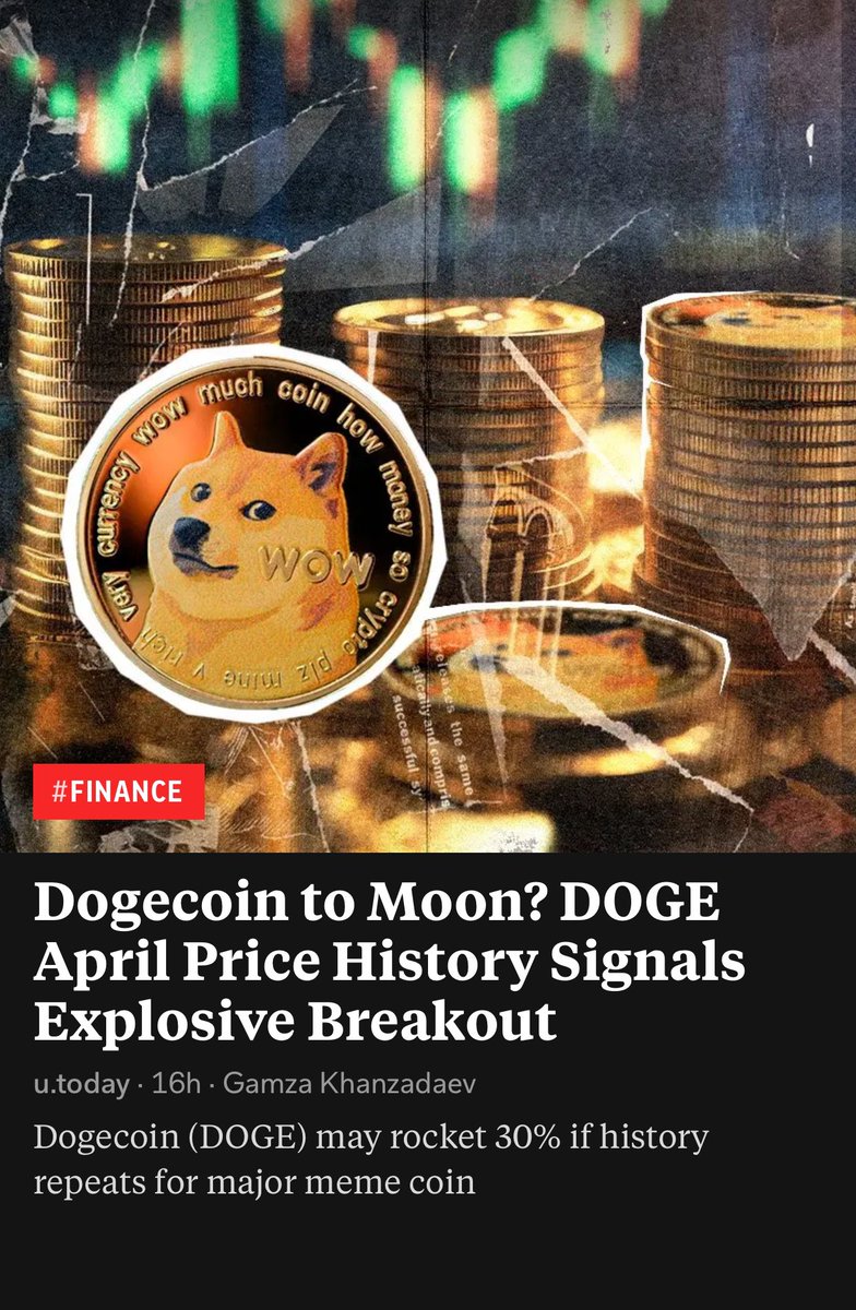 Violet_Web3's tweet image. Dogecoin to Moon? DOGE April Price History Signals Explosive Breakout

📝Read more : flip.it/92mTJE