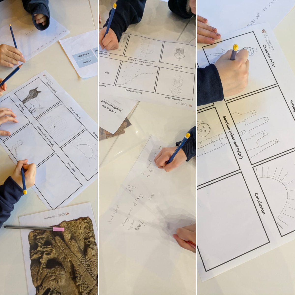 WinCathLearning's tweet image. We had a fantastic day with @stcatherinessch yesterday who created some amazing stories during our Volsunga Saga Workshop!