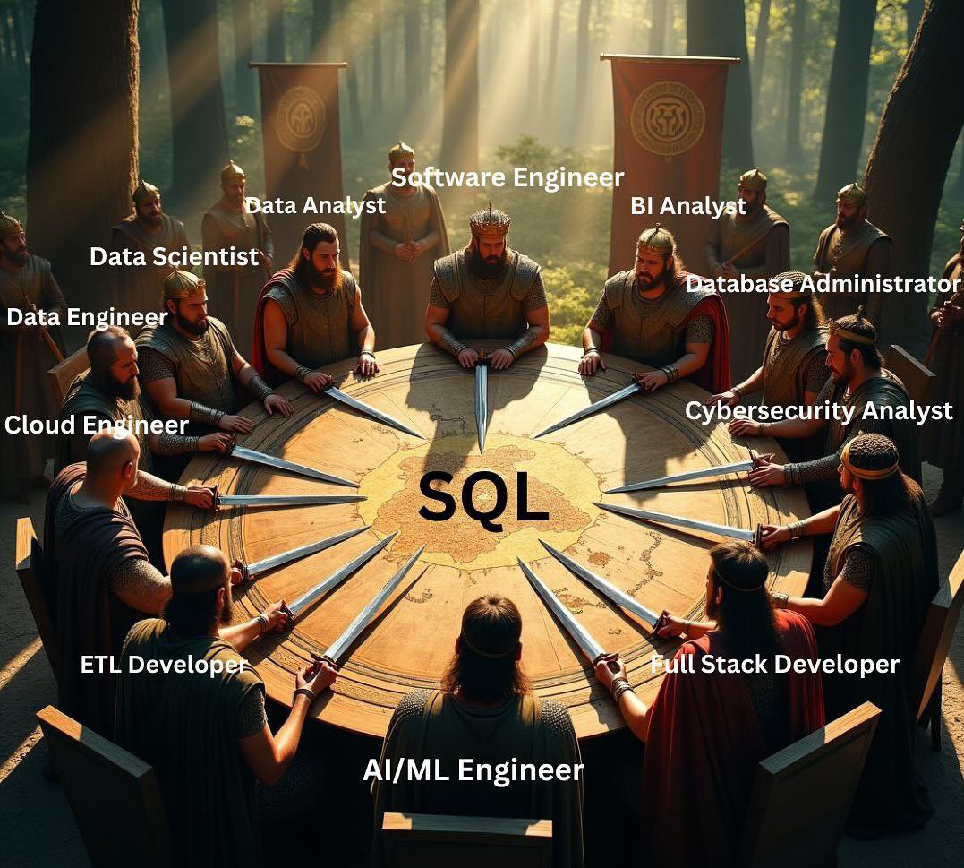 SQL 😎

We will all meet at the center of SQL if you ever use data.