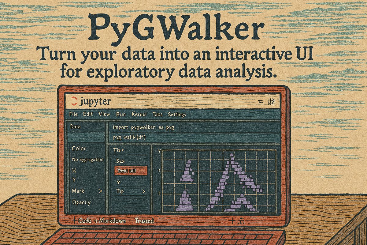 ob12er's tweet image. pygwalker × Ukiyo-e style design. AI is truly unlocking so many different possibilities.