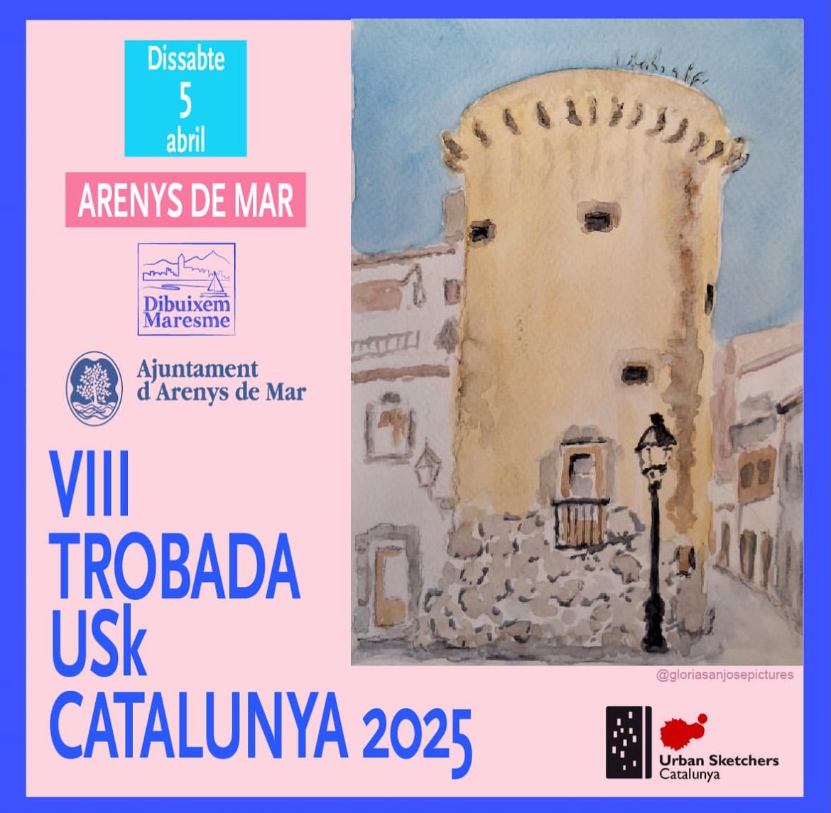 Aquest dissabte 5 d'abril, no et perdis la “VIII Trobada de Dibuixants Urbans de Catalunya” a Arenys de Mar! Un dia d'art i creativitat immortalitzant carrers, monuments, el port i les platges. 

#DibuixemMaresme #USK #DibuixUrbà #ArenysDeMar