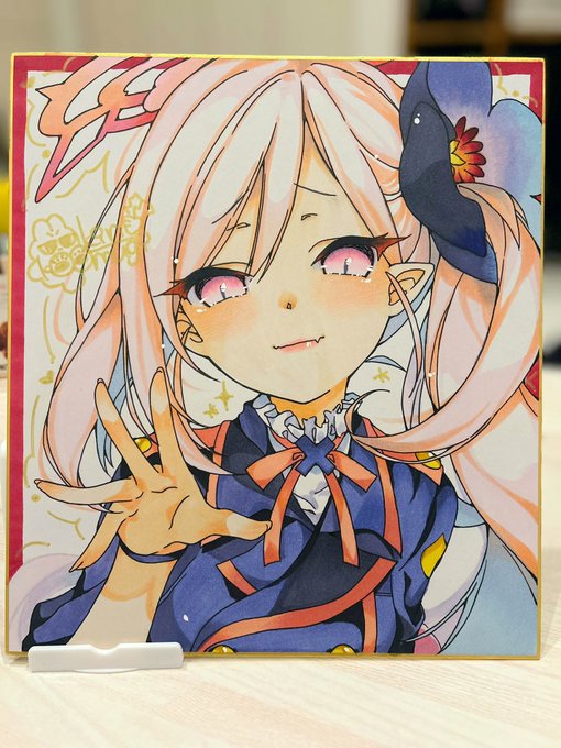 ムツキ アナログ色紙原画です #ブルアカ #BlueArchive