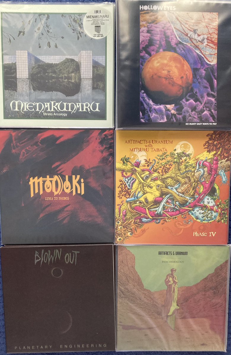 MikeVest's tweet photo. Running low on restocks from Echodelick Records!

Mienakunaru ‘Strato Arcology’ LP
https://t.co/u4xPNWrYiw

Artifacts&amp;Uranium ‘Pancosmology’ LP
https://t.co/HN5jjpRNvB

Artifacts&amp;Uranium ‘Phase IV’ LP
https://t.co/B2vB53gF90

https://t.co/iNgQNeLjRz https://t.co/n1UEj24eLU
