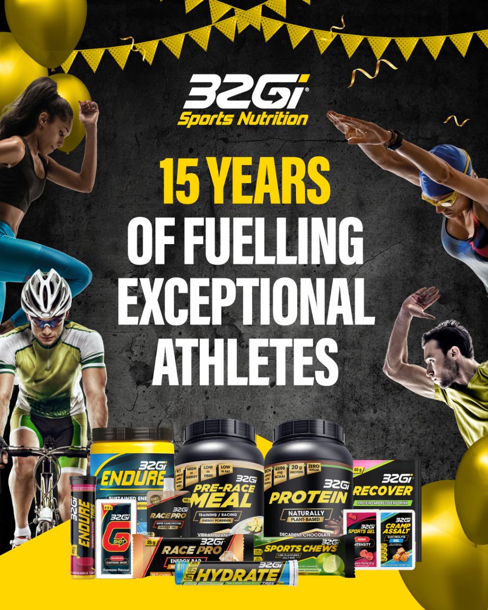 This week we celebrate 15 years of fuelling exceptional athletes.

From our very first blend to the trusted products you know today, 32Gi has always been about one thing: supporting your health and performance.

Here's to the next 15 years of endurance, passion, and progress!