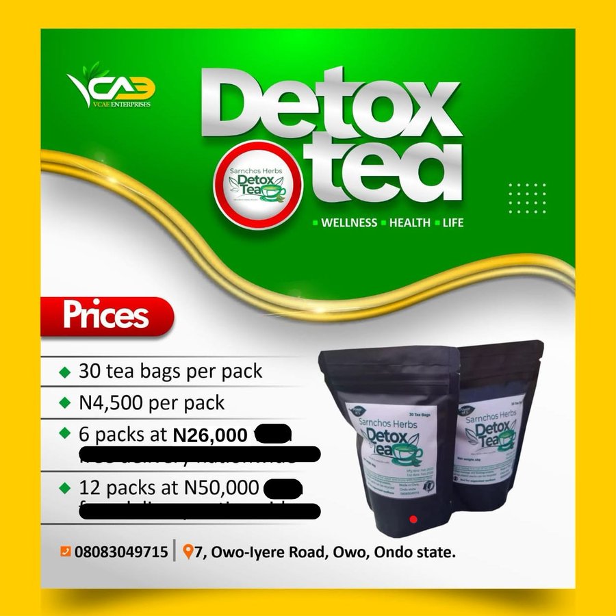 sarnchos's tweet image. Want a herbal tea that cleanses your liver & kidneys?
Helps to regulate blood sugar
Helps to remove chemical residues from your digestive system
Also helps to prevent & treat tropical infections like malaria & typhoid
You'll notice drastic increases in energy levels in days