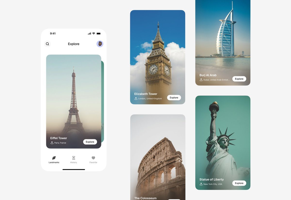 DanielMegzi's tweet image. Landmarks and history app
