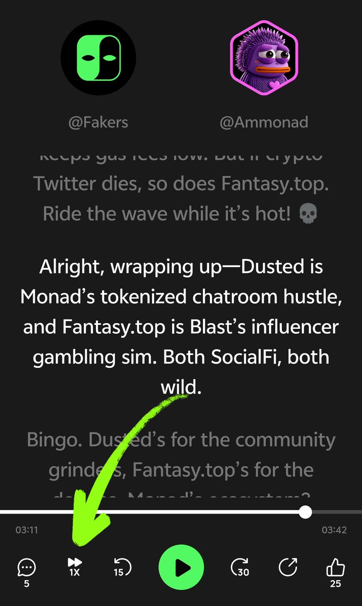 You asked for it – playback speed control is now live! Crank it up to 1.5x for power listening, or slow it down to 0.75x when things get juicy.

Shoutout to everyone who sent feedback (especially the detailed essays – y'all made our devs work overtime 😅). And thanks to these