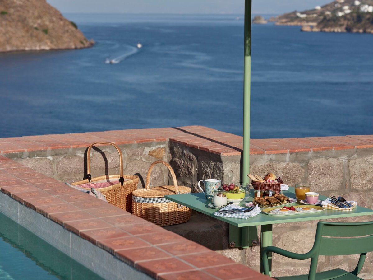 Patmos Eye Boutique Hotel &amp; Villas in Skala, Greece, showcases <a href="/Pedrali/">Pedrali</a>’s outdoor collections. Souvenir chairs by Eugeni Quitllet, evoking 18th-century Parisian garden seats, and Elliot tables by Patrick Jouin, with fluid and elegant lines.
buff.ly/2dNPhrs