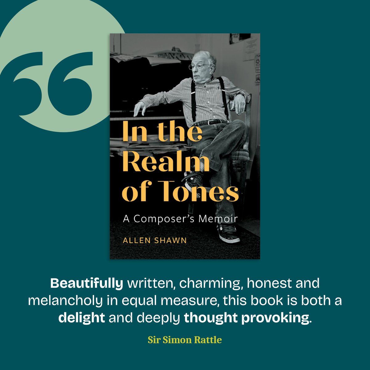 In the Realm of Tones by Allen Shawn is a poignant, compelling and clear-eyed memoir of a life in music, with the dogged pursuit of composing at its center. Available to pre-order: buff.ly/z7d2vg4