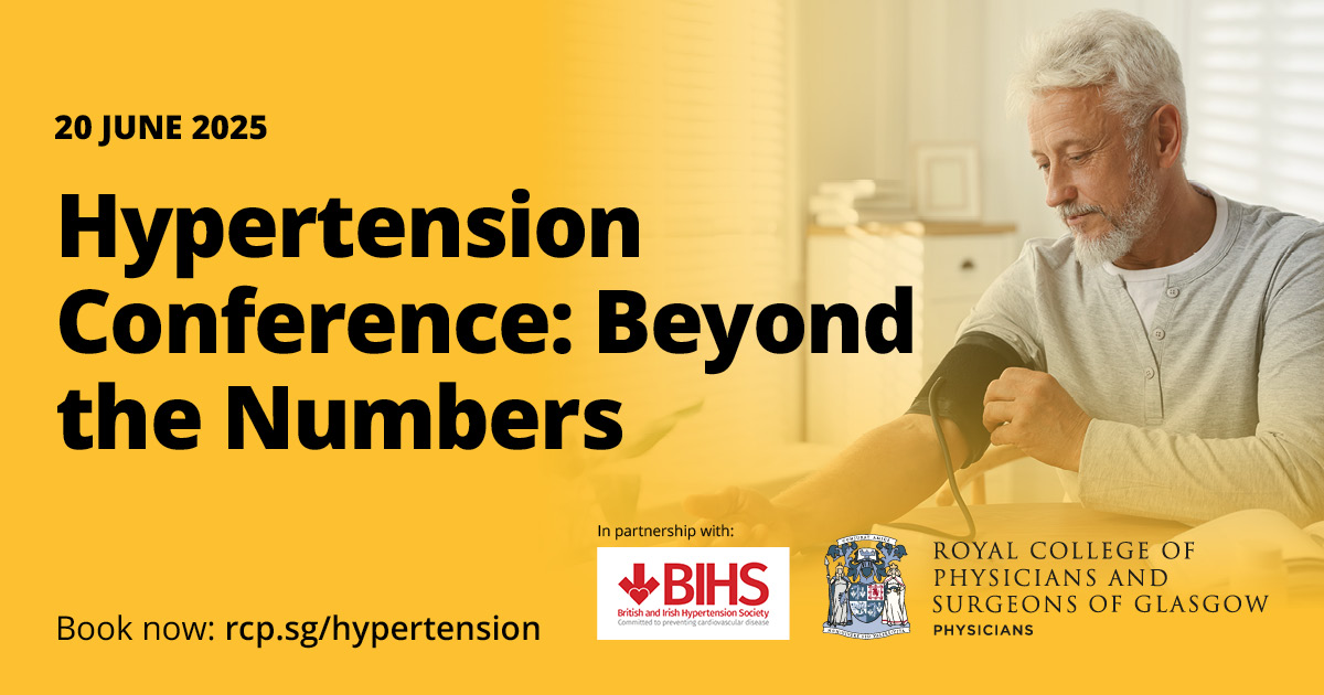 Royal College of Physicians & Surgeons of Glasgow (@rcpsglasgow) on Twitter photo At the upcoming Hypertension Conference, the 1st session will focus on current practice. Speakers will include Dr Emily Haseler on “to treat or not to treat” and <a href="/ProfJacobGeorg1/">Prof Jacob George</a> on “NICE algorithm for hypertension treatment". Find out more: rcp.sg/hypertension
<a href="/BIHSociety/">British and Irish Hypertension Society</a> At the upcoming Hypertension Conference, the 1st session will focus on current practice. Speakers will include Dr Emily Haseler on “to treat or not to treat” and <a href="/ProfJacobGeorg1/">Prof Jacob George</a> on “NICE algorithm for hypertension treatment". Find out more: rcp.sg/hypertension
<a href="/BIHSociety/">British and Irish Hypertension Society</a>