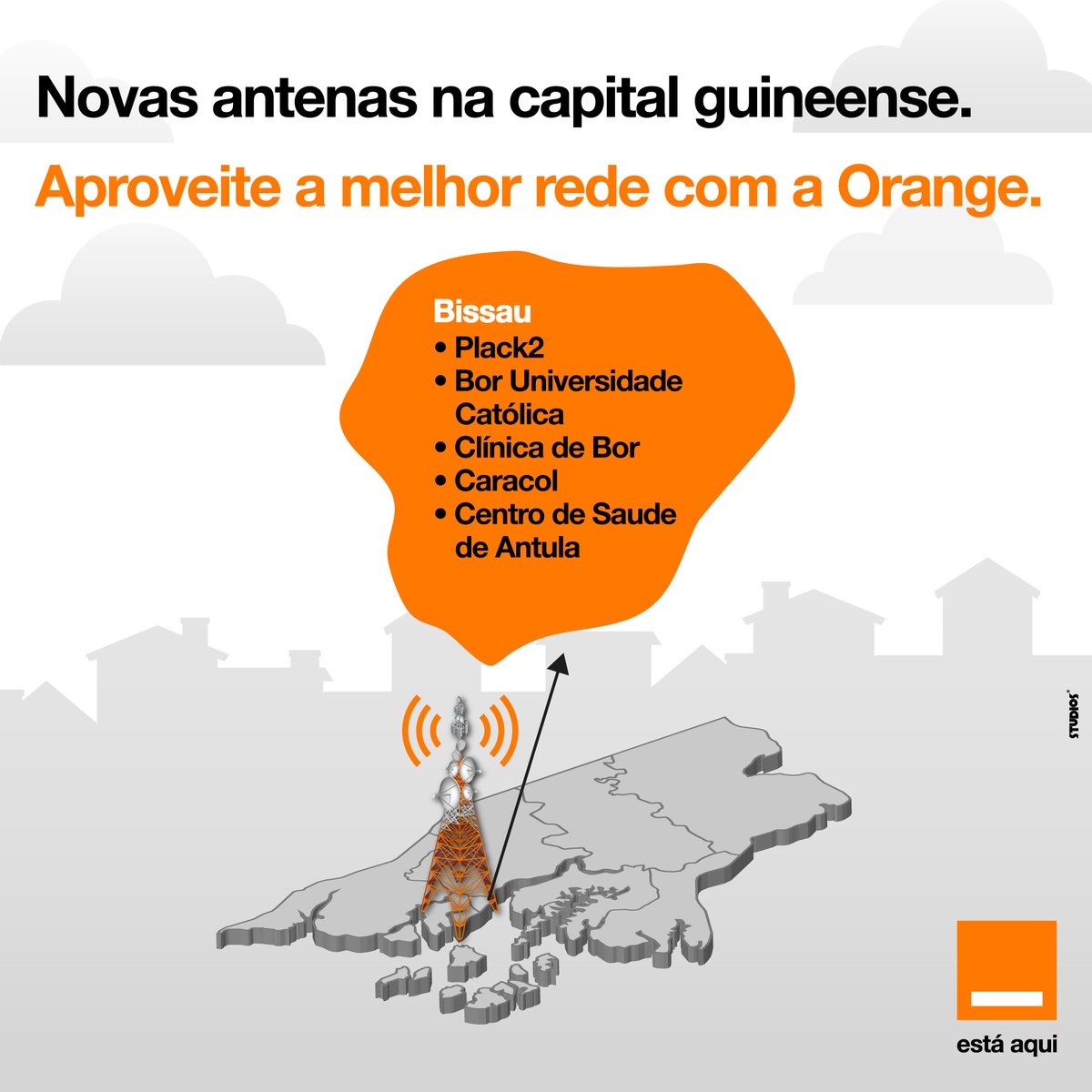 📡 A Orange Bissau continua a expandir-se pelo território nacional! Orgulhosos de implantar mais antenas para garantir melhor conectividade aos guineenses. Juntos, estamos a construir um futuro mais conectado e próspero!
Orange Bissau, a sua conexão com o futuro!

#OrangeBissau