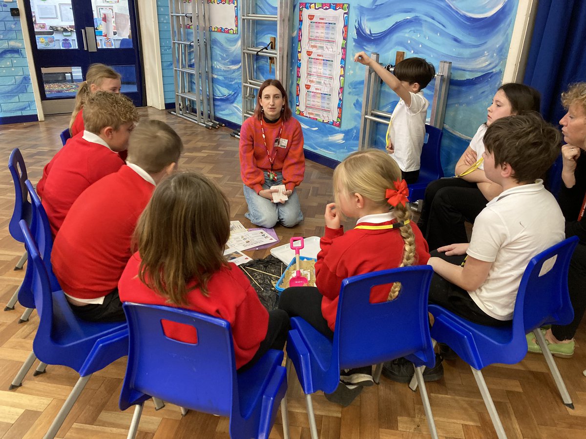 Class 4 starting their first session with <a href="/IntoUniversity/">IntoUniversity</a> today exploring different careers
