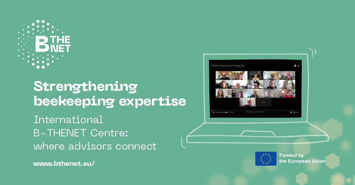 Our B-THENET Centre for Advisors is improving how we share best practices for beekeeping.
💡Advisors recently discussed "Proper Beehive Management" (Vols. 1 &amp; 2).
Proper beehive management (Vol.1): bthenet.eu/wp-content/upl…
Proper beehive management (Vol.2): bthenet.eu/wp-content/upl…