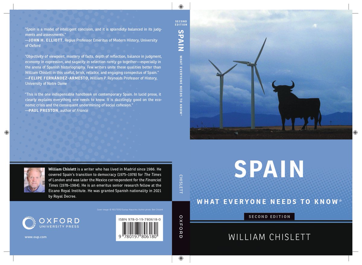 The second and updated edition of my mini history of Spain (first edition published in 2013) available to be ordered.
global.oup.com/academic/produ…