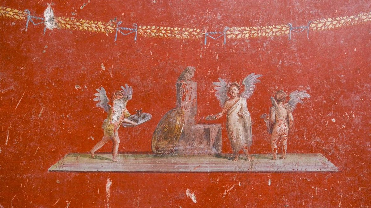 _ArtMuseum's tweet image. Frescoes from Pompeii, Italy