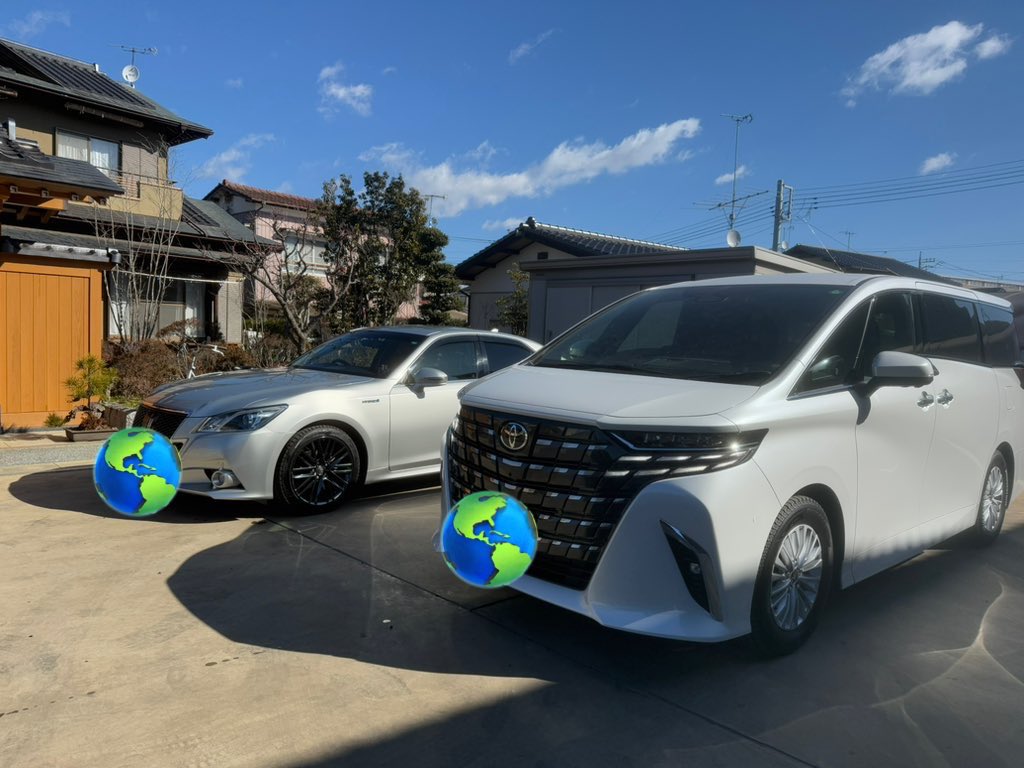 Mtmrda_030124's tweet image. 系統が違う車たち
#プレシャスシルバー  
#ホワイトパールクリスタルシャイン
 #21クラウン
 #40アルファード