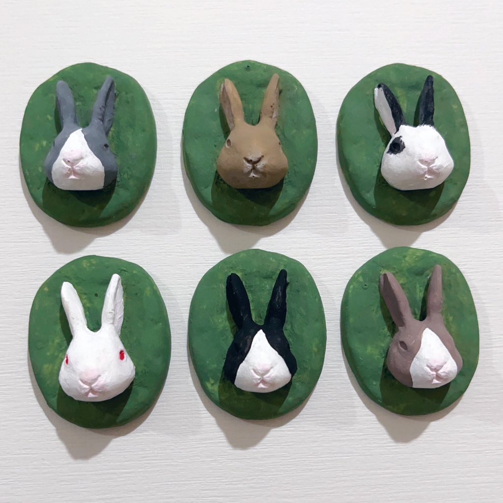 『うさぎの正面顔3Dモデル大募集！』

うさぎの正面顔の3Dのピンバッジを作りたいのです…モデルになってくれるうさぎさん…モデルになってくれるうさぎさんはいませんか？

お顔の模様やカラーが分かりやすい写真を貼っていただけると…嬉しいです…

(試作品は背景ありですが今回はお顔のみです)