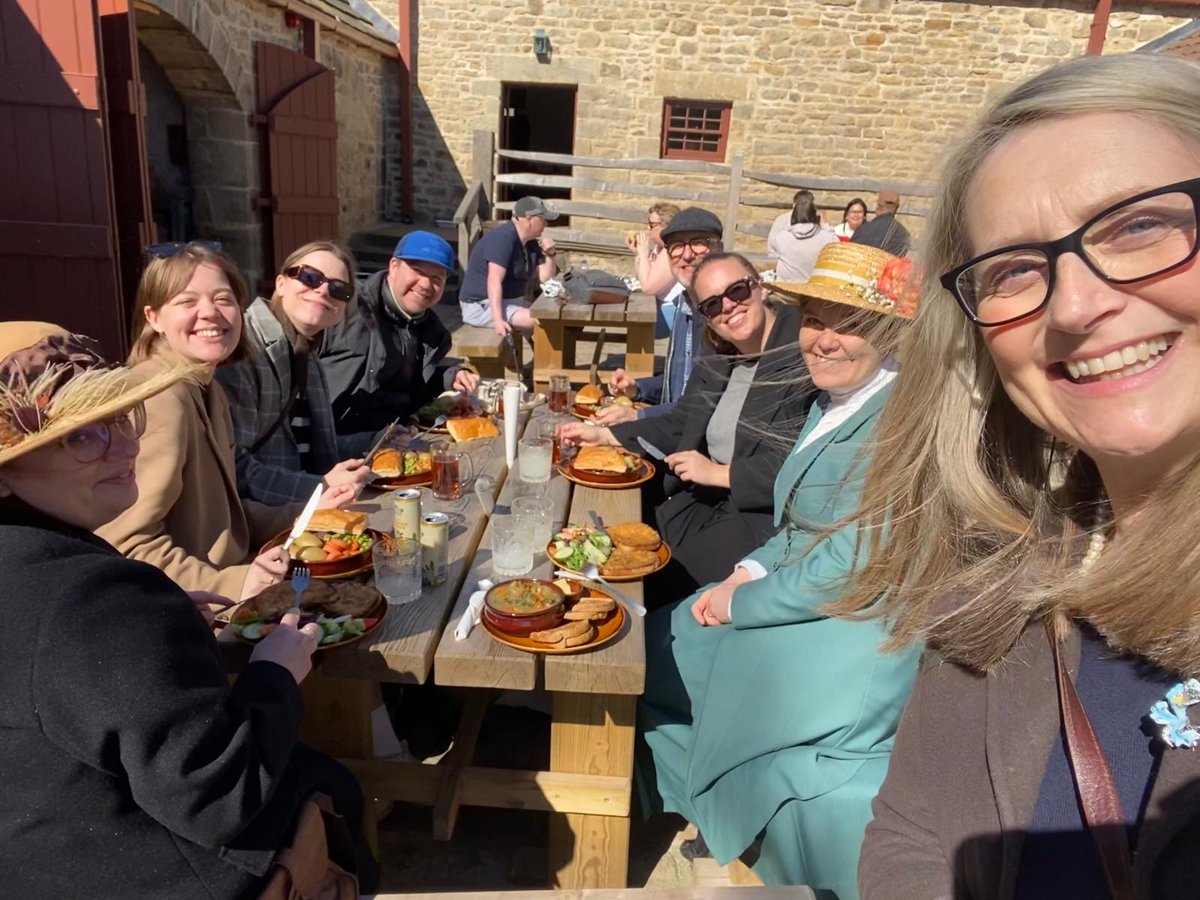 Welcoming our Danish 🇩🇰 guests from Frilandsmuseet national museum  knowledge sharing in the sunshine ⁦<a href="/Beamish_Museum/">Beamish Museum</a>⁩ ⁦<a href="/VCDBusiness/">Visit County Durham</a>⁩ ⁦<a href="/nechamber/">The Chamber</a>⁩