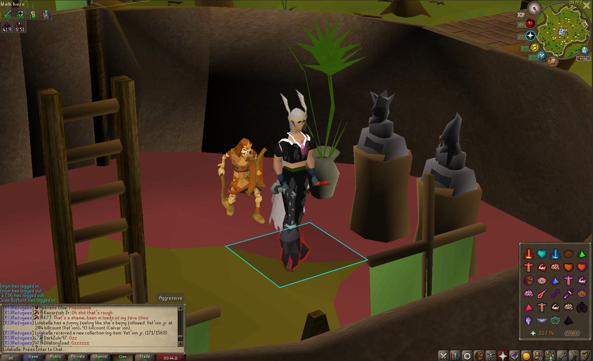 Vet'ion Jr pet this morning :D