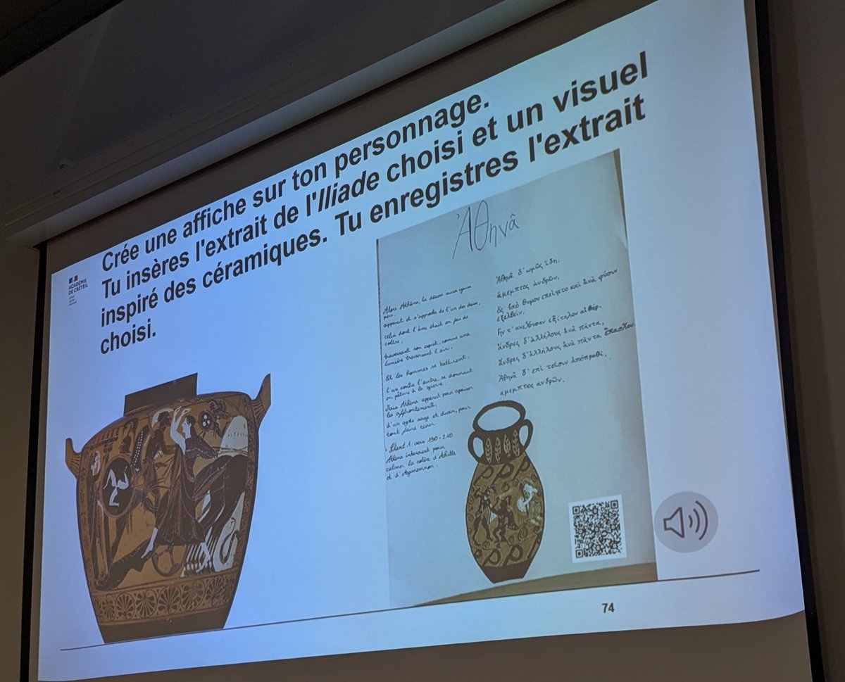 Dunoyer Céline (@cdunoyer) on Twitter photo #LettresCreteil <a href="/AcCreteil/">Académie de Créteil</a> <a href="/DANECreteil/">Drane - Site de Créteil</a>
Laure Theoden nous montre comment ses élèves ont produit des textes et des images puis ont enregistré une lecture. #LettresCreteil <a href="/AcCreteil/">Académie de Créteil</a> <a href="/DANECreteil/">Drane - Site de Créteil</a>
Laure Theoden nous montre comment ses élèves ont produit des textes et des images puis ont enregistré une lecture.