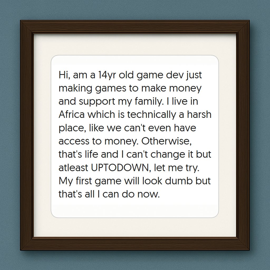 This is exactly why we do what we do. No barriers, no limits. Just opportunities for everyone. The future of app development and distribution should belong to talent, not gatekeepers ❤️‍🩹