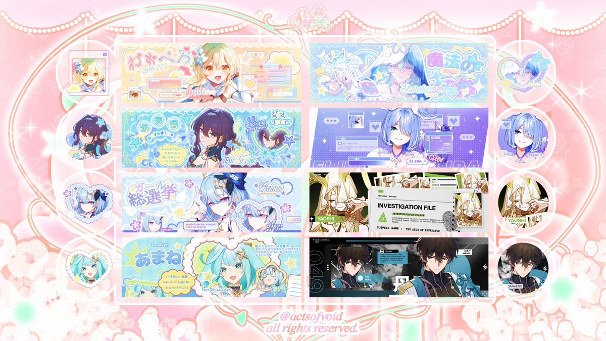 actsofvoid's tweet image. 🎀 GIVEAWAY ALERT 🎀.

haloO–! sirin ada BY REQ GIVEAWAY 1 slot sponsored by @reijij for his special day–BIRTHDAY!! 🎊🎉 please follow the regulations on the ALT to join!

happy birthday aiden! may your wishes come true 🎀💗

🐇 #zonaba #zonauang