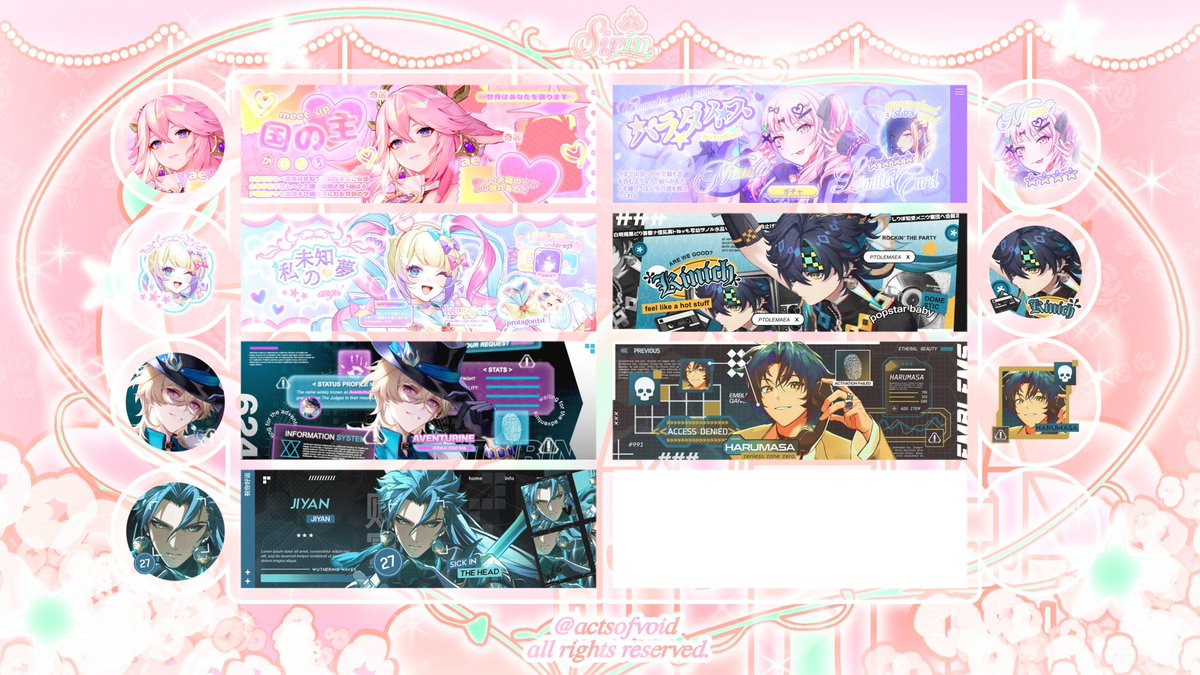 actsofvoid's tweet image. 🎀 GIVEAWAY ALERT 🎀.

haloO–! sirin ada BY REQ GIVEAWAY 1 slot sponsored by @reijij for his special day–BIRTHDAY!! 🎊🎉 please follow the regulations on the ALT to join!

happy birthday aiden! may your wishes come true 🎀💗

🐇 #zonaba #zonauang