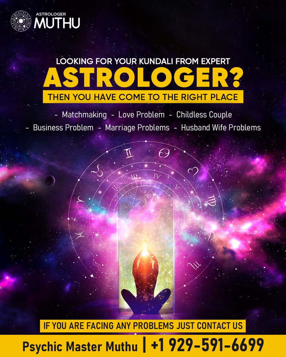 MuthuRaas's tweet photo. 🔮 Expert Astrology Guidance!

Facing love, marriage, or business problems? Let Astrologer Muthu illuminate your path! 🌟✨

📞 Call Now: +1 929-591-6699
.
.
#AstrologerMuthu #KundaliReading #AstrologyGuidance #LoveSolutions #MarriageProblems #SpiritualHealing #PsychicMaster https://t.co/pEhQ5vubgf