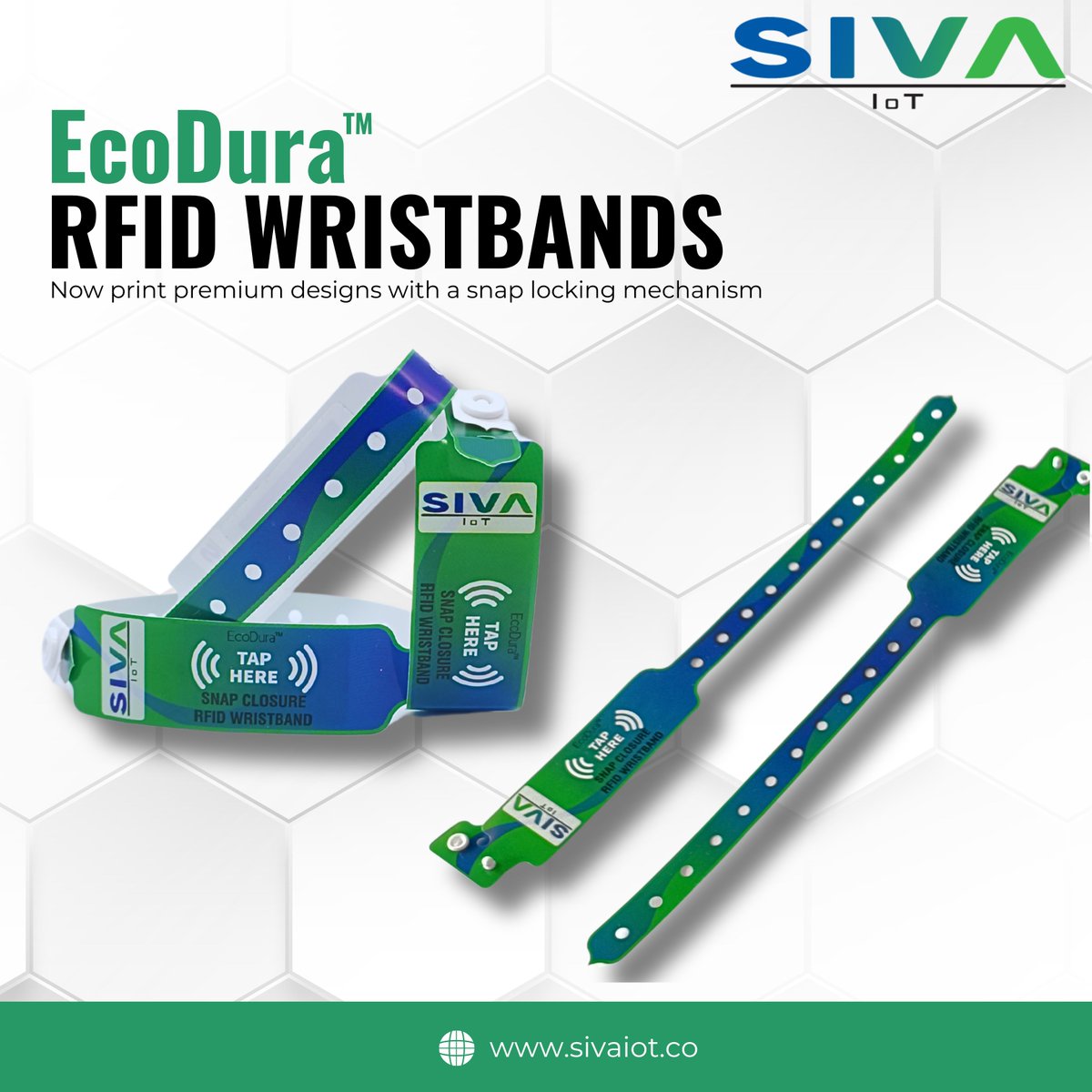 EcoDura™ RFID Wristbands: Durable, secure &amp; perfect for multi-day use! Waterproof, tearproof &amp; recyclable with vibrant full-color printing + tamper-evident closure. Ideal for theme parks &amp; events! Learn more: sivaiot.co/wb/ultimoideco…

#RFID #RFIDWristbands #EcoDura #Siva_Grp