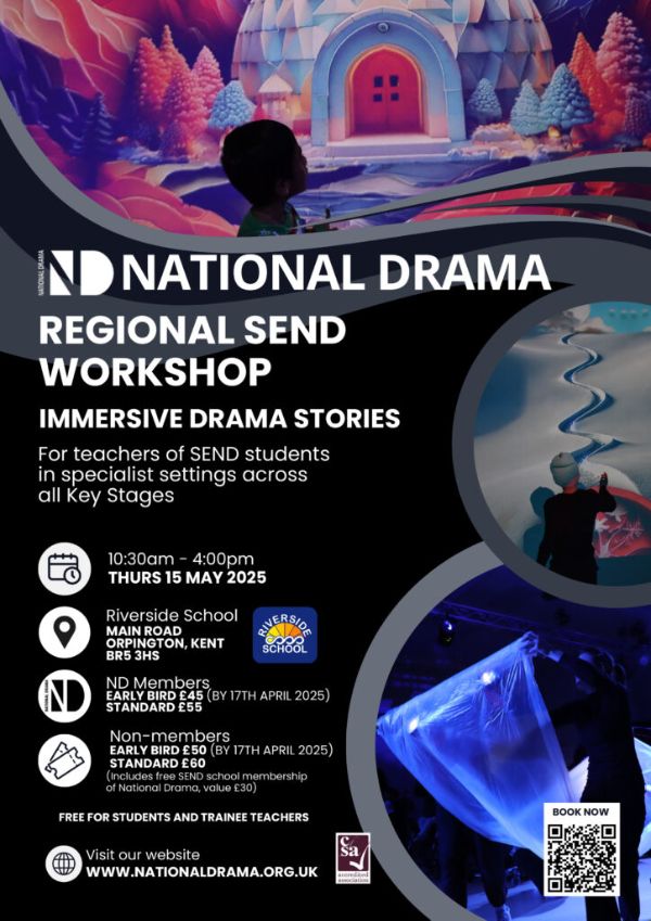 Sister Dora, inspired by Dorothy Heathcote’s work, includes a demonstration of teaching strategies, live 'role work' by student teachers, including Mantle of the Expert, teacher-in-role and designing &amp; using teaching materials. buytickets.at/londondrama/16… - mailchi.mp/524035898000/l…