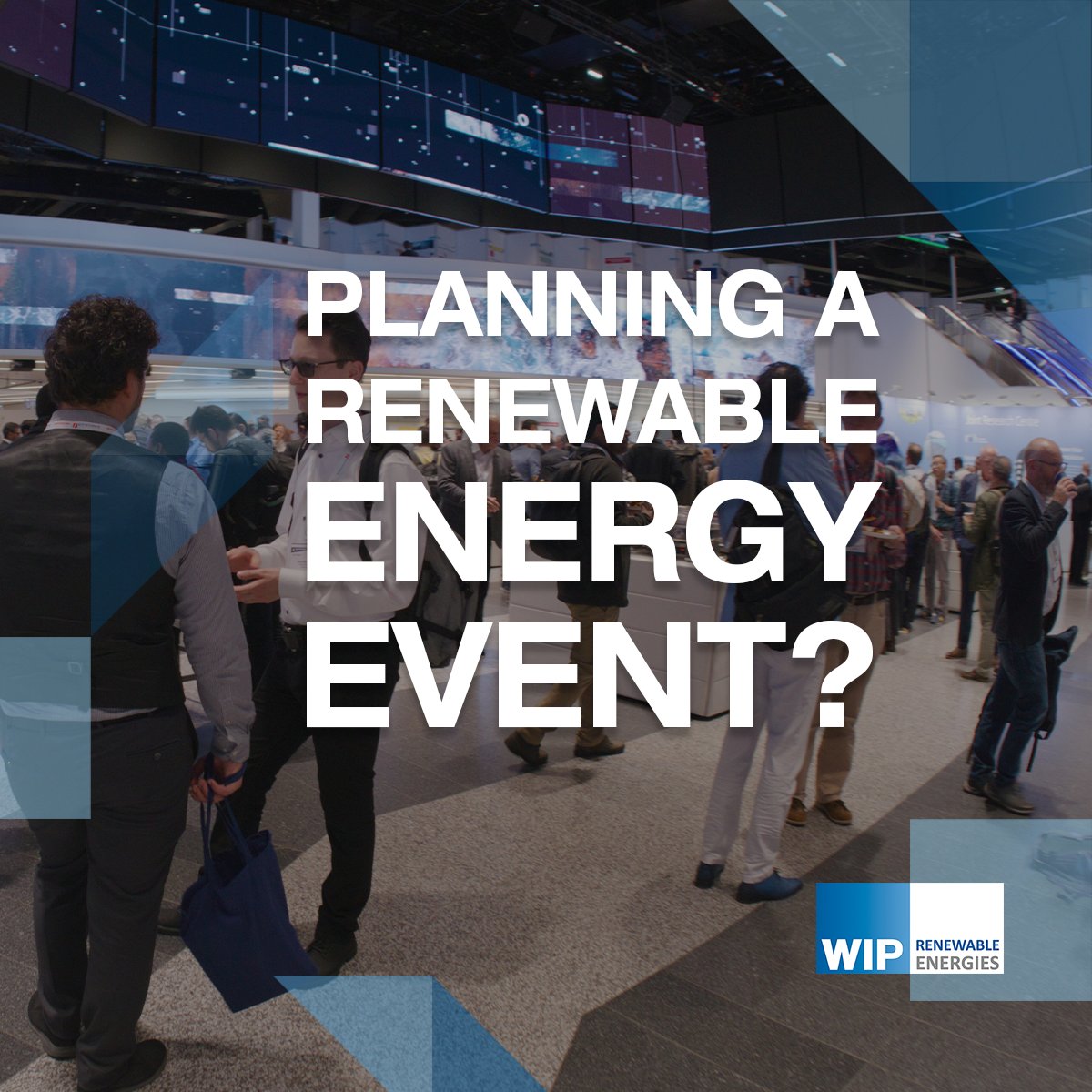 We help turn ideas into 𝗶𝗺𝗽𝗮𝗰𝘁𝗳𝘂𝗹 events.⚡

At #WIPRenewableEnergies, we bring extensive experience in organising high-level #RenewableEnergy events designed to foster networking and #KnowledgeTransfer.

Let's make your vision a 𝗿𝗲𝗮𝗹𝗶𝘁𝘆.🤝
wip-munich.de/services/overv…