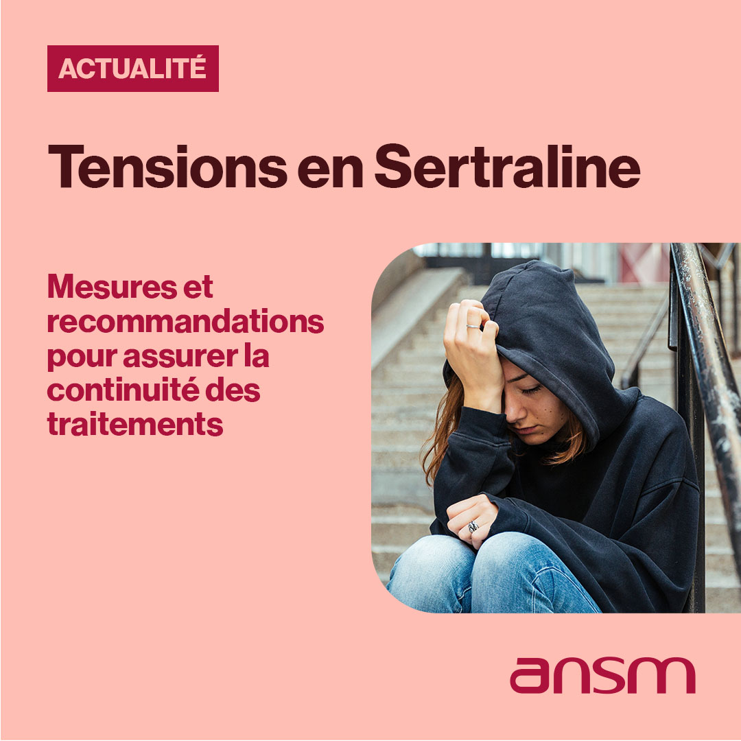 ansm's tweet image. Tension d’approvisionnement en Sertraline (Zoloft et génériques) 

↪️des recommandations à destination des #médecins pour assurer la continuité des traitements

👉ow.ly/bLCV50VsVWI